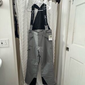 Arctix Gray Ski Bibs Waterproof Durable
